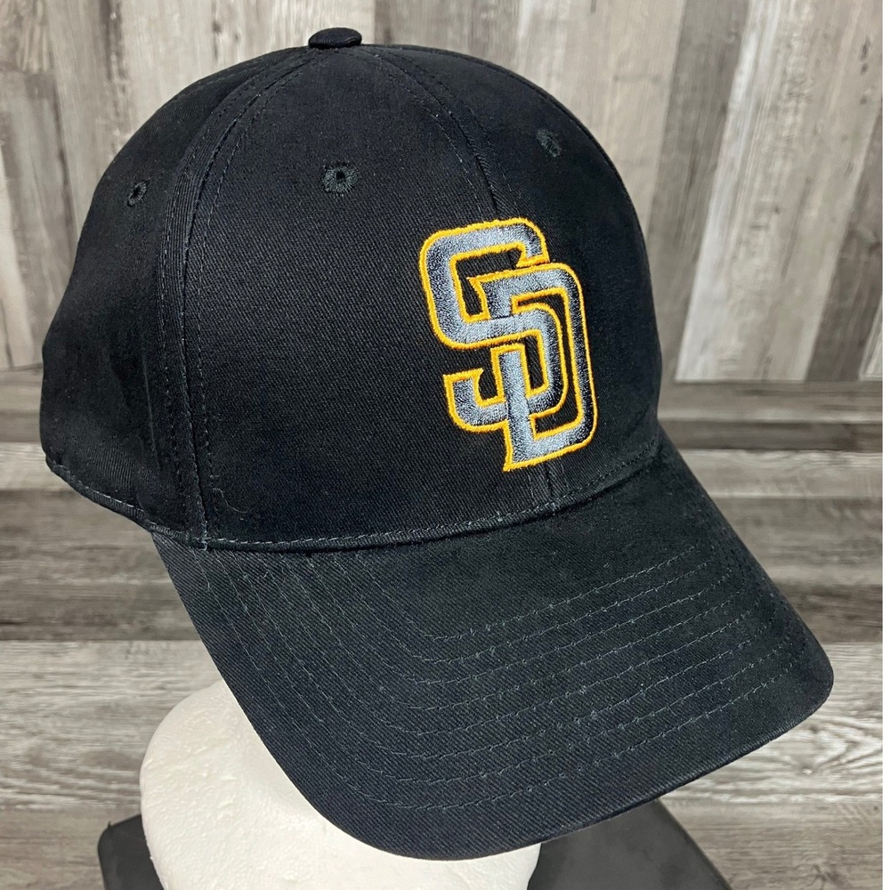 Fan Favorite San Diego Padres MLB Baseball Cap Black Adjustable Hat One Size